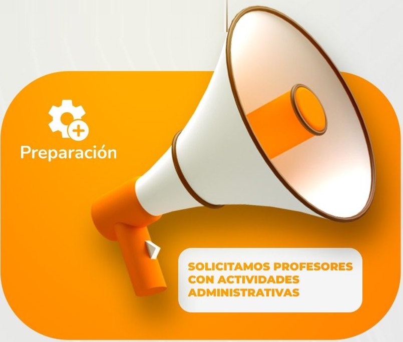 Solicitamos profesores con actividades administrativas